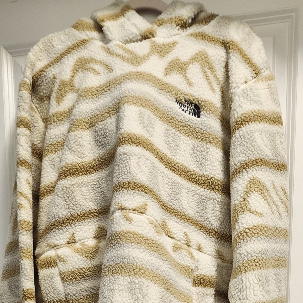 NORTHFACE CAMPSHIRE SHERPA FLEECE PULLOVER HOODIE MENS SIZE LARGE NWT